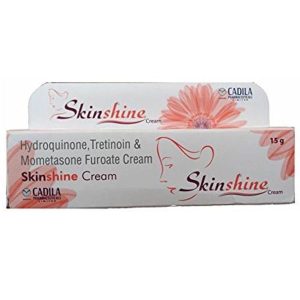 Women face fairness skin-shine cream